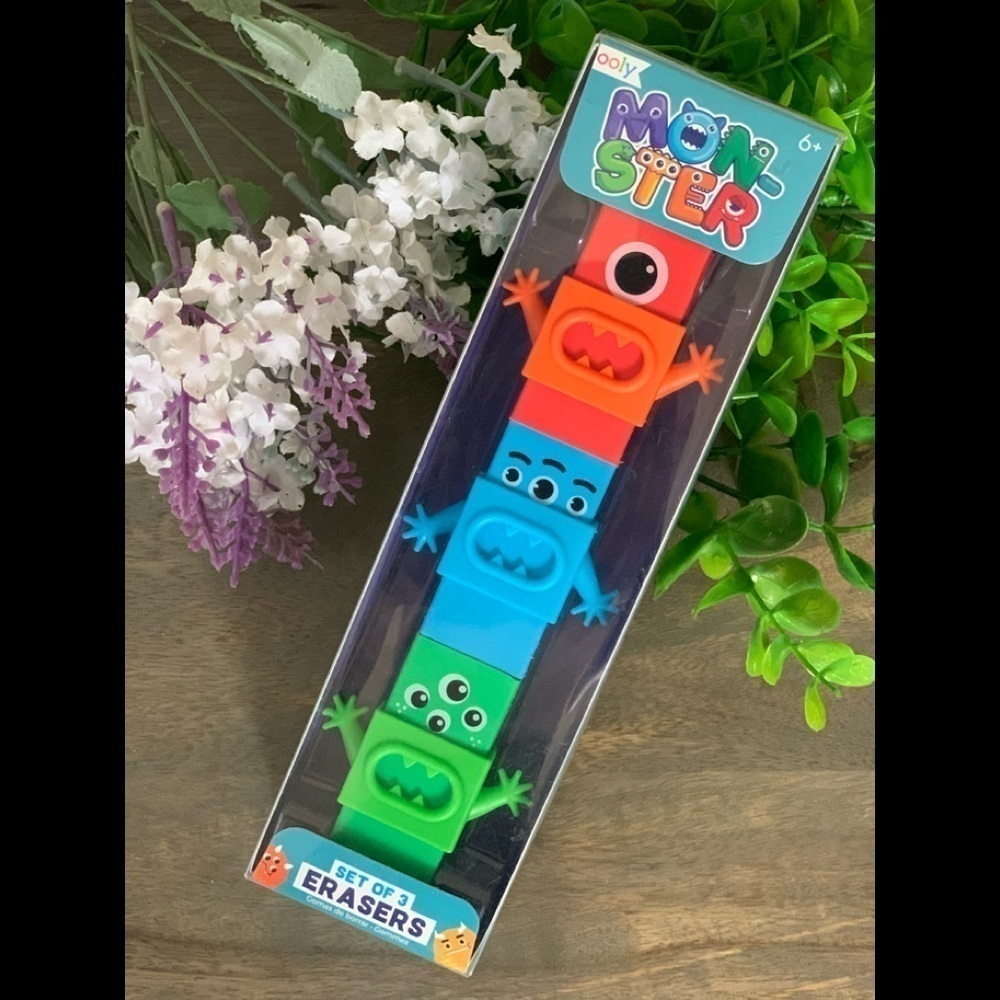 Monster Eraser Set of 3- OOLY